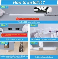 ATOM LED Black Silicone LED Neon Flex Tube Diffuser Body For LED Strip Light 16x16mm -Atom Led black silicone led neon flex tube diffuser body for led strip light 16x16mm 664300