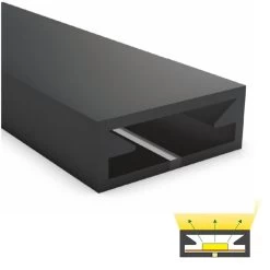 ATOM LED Black Silicone LED Neon Flex Tube Diffuser Body For LED Strip Light 5x13mm