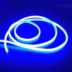 ATOM LED Blue COB LED Strip Light 220V 240V 288 LEDs/m IP65 With UK Plug