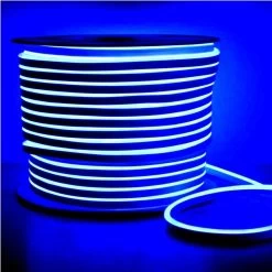 ATOM LED Blue LED Neon Flex 8x16mm 120LEDs/m 220V 240V IP65 Waterproof With UK Plug