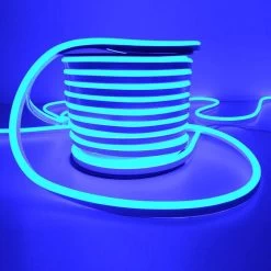 ATOM LED Blue LED Neon Flex AC 220V 240V 8x16mm 120LEDs/m IP65 Waterproof With UK Plug -Atom Led blue led neon flex ac 220v 240v 8x16mm 120ledsm ip65 waterproof with uk plug 638772