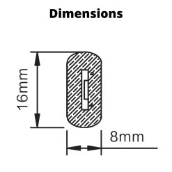 ATOM LED Blue Neon Flex Double Side 220V 240V 120LED/m 8x16mm IP67 Waterproof Full Kit -Atom Led blue neon flex double side 220v 240v 120ledm 8x16mm ip67 waterproof full kit 801322