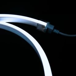 ATOM LED Cool White LED Neon Flex 6000K 24V 10x20mm IP68 Waterproof 12.5cm Cut -Atom Led cool white led neon flex 6000k 24v 10x20mm ip68 waterproof 125cm cut 296174