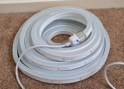 ATOM LED Cool White LED Neon Flex 6000K 24V 10x20mm IP68 Waterproof 12.5cm Cut -Atom Led cool white led neon flex 6000k 24v 10x20mm ip68 waterproof 125cm cut 712908