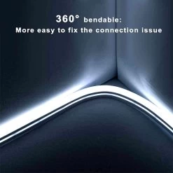 ATOM LED Cool White LED Neon Flex AC 220V 240V 8x16mm 120LEDs/m IP65 Waterproof With UK Plug -Atom Led cool white led neon flex ac 220v 240v 8x16mm 120ledsm ip65 waterproof with uk plug 503191