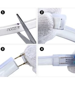 ATOM LED Cool White Neon Flex 220V 240V 8x16mm 120LEDs/m IP65 Waterproof With UK Plug -Atom Led cool white neon flex 220v 240v 8x16mm 120ledsm ip65 waterproof with uk plug 695097