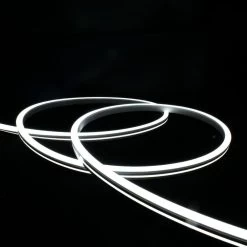 ATOM LED Cool White Neon Flex 24V 8x16mm 120LEDs/m IP65 Waterproof 5cm Cut -Atom Led cool white neon flex 24v 8x16mm 120ledsm ip65 waterproof 5cm cut 159950