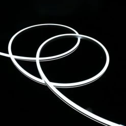 ATOM LED Cool White Neon Flex 24V 8x16mm 120LEDs/m IP65 Waterproof 5cm Cut -Atom Led cool white neon flex 24v 8x16mm 120ledsm ip65 waterproof 5cm cut 695478