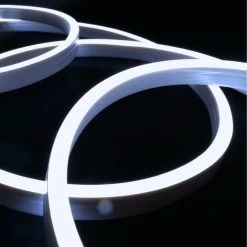 ATOM LED Cool White Neon Flex 6000K 24V 10x20mm IP67 Waterproof 20m -Atom Led cool white neon flex 6000k 24v 10x20mm ip67 waterproof 125cm cut 891239