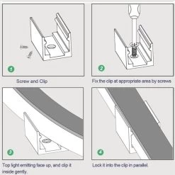 ATOM LED Cool White Neon Flex DC 12V IP65 Waterproof 8x16mm 120 LEDs/M Full Kit -Atom Led cool white neon flex dc 12v ip65 waterproof 8x16mm 120 ledsm full kit 767547