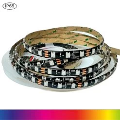 ATOM LED Digital Pixel RGB LED Strip 12V WS2811 Addressable 5050 60LED/m IP65 5 Metre