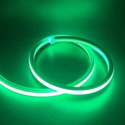 ATOM LED Green Neon Flex 220V 240V Top Bend 20cm Cut IP65 Waterproof With UK Plug -Atom Led green led neon flex 220v 240v flat shape top bending 20cm cutting ip65 with uk plug 991164