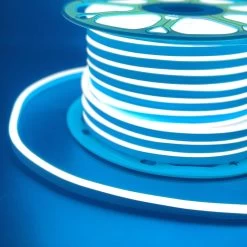 ATOM LED Ice Blue Neon Flex 220V 240V 8x16mm 120LEDs/m IP65 Waterproof With UK Plug -Atom Led ice blue neon flex 220v 240v 8x16mm 120ledsm ip65 waterproof with uk plug 477409