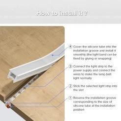 ATOM LED LED Neon Flex & LED Strip Silicone Cover Curve Body Flexible Bendable 15x20mm -Atom Led led neon flex led strip silicone cover curve body flexible bendable 15x20mm 893196