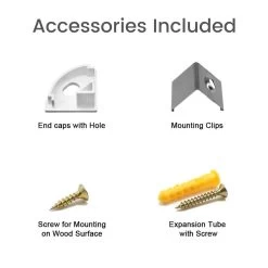 ATOM LED LED Strip Aluminium Corner Profile Black Milky Cover Channel 19x19mm 12 ATOM LED LED Strip Aluminium Corner Profile Black Milky Cover Channel 19x19mm -Atom Led led strip aluminium corner profile black milky cover channel 19x19mm 510436