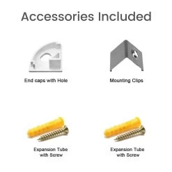 ATOM LED LED Strip Light Aluminium Recessed Profile Milky Cover Cabinet LED Channel -Atom Led led strip light aluminium recessed profile milky cover cabinet led channel 354063