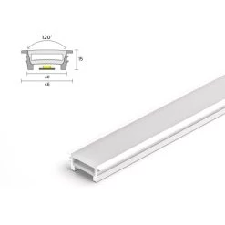 ATOM LED LED Strip Silicone Neon Flex Profile Cover Body Flexible Bendable 40x15mm