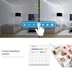 ATOM LED Miboxer B4 4-Zone Panel Remote RGB+CCT 13 ATOM LED Miboxer B4 4-Zone Panel Remote RGB+CCT -Atom Led miboxer b4 4 zone panel remote rgbcct 864558