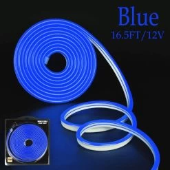 ATOM LED Mini Blue LED Neon Flex DC 12V 6x12mm 120LED/m IP65 Waterproof 2.5cm Cut -Atom Led mini blue led neon flex dc 12v 6x12mm 120ledm ip65 waterproof 25cm cut 983933