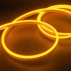 ATOM LED Mini Yellow LED Neon Flex 12V 6x12mm 120LED/m IP65 Waterproof 1cm Cut