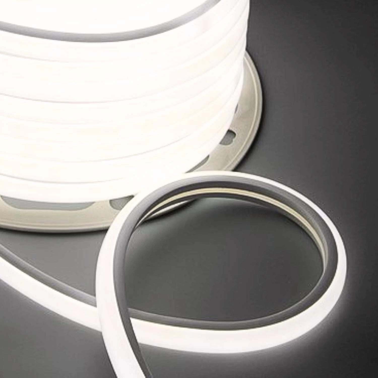 ATOM LED Natural White Neon Flex 220V 240V 16x16mm D Shape 120LEDs/m Top Bend IP65 With UK Plug 4 ATOM LED Natural White Neon Flex 220V 240V 16x16mm D Shape 120LEDs/m Top Bend IP65 With UK Plug - Image 2