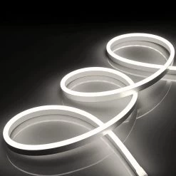 ATOM LED Natural White Neon Flex 4000K 12V 8x16mm IP65 Waterproof 1cm Cut -Atom Led natural white neon flex 4000k 12v 8x16mm ip65 waterproof 1cm cut 400967