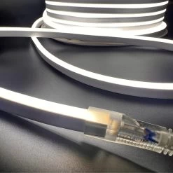 ATOM LED Natural White Neon Flex 4000K 220V 240V 8x16mm 120LEDs/m IP65 Waterproof With UK Plug -Atom Led natural white neon flex 4000k 220v 240v 8x16mm 120ledsm ip65 waterproof with uk plug 394862