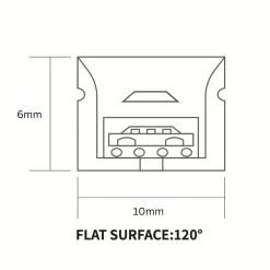 ATOM LED Natural White Neon Flex 4000K 24V Top Bend 10x6mm IP65 Waterproof 280LEDs/m -Atom Led natural white neon flex 4000k 24v top bend 10x6mm ip65 waterproof 280ledsm 330290
