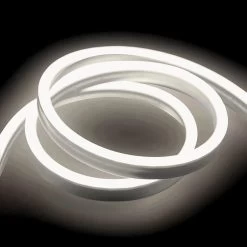 ATOM LED Natural White Neon Flex 4000K DC 12V IP65 Waterproof 8x16mm 120 LEDs/M