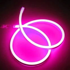 ATOM LED Pink Neon Flex 220V 240V 8x16mm 120LEDs/m IP65 Waterproof With UK Plug -Atom Led pink neon flex 220v 240v 8x16mm 120ledsm ip65 waterproof with uk plug 813850