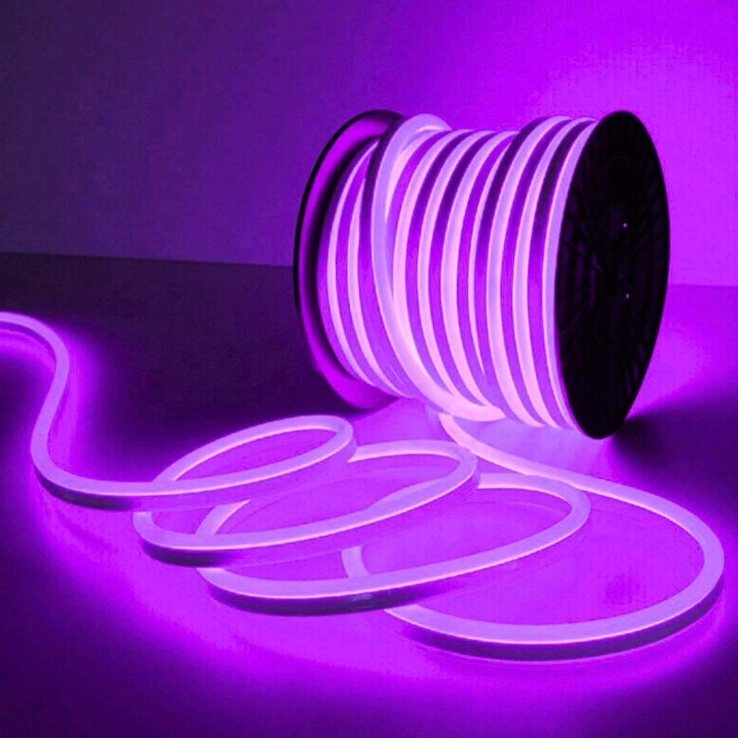 ATOM LED Purple Neon Flex 220V 240V 8x16mm 120LEDs/m IP65 Waterproof With UK Plug 4 ATOM LED Purple Neon Flex 220V 240V 8x16mm 120LEDs/m IP65 Waterproof With UK Plug - Image 2