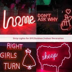 ATOM LED Red LED Neon Flex DC 12V IP65 Waterproof 8x16mm 120 LEDs/M 1cm Cut -Atom Led red led neon flex dc 12v ip65 waterproof 8x16mm 120 ledsm 1cm cut 164497