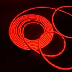 ATOM LED Red Neon Flex 12V 6x12mm 120LEDs/m IP65 Waterproof 2.5cm Cut -Atom Led red neon flex 12v 6x12mm 120ledsm ip65 waterproof 25cm cut 706742