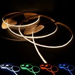 ATOM LED RGB CCT COB LED Strip 24V IP20 Non-Waterproof 840 LEDs/m 12mm Wide -Atom Led rgb cct cob led strip 24v ip20 non waterproof 840 ledsm 12mm wide 832724