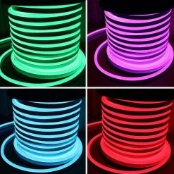 ATOM LED RGB LED Neon Flex 220V 240V 14x25mm IP65 Dimmable With Remote -Atom Led rgb led neon flex 220v 240v 14x25mm ip65 dimmable with remote 981237