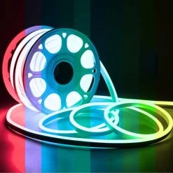 ATOM LED RGB LED Neon Flex 220V 240V 16x16mm Vertical Bending IP65 Dimmable Remote Kit -Atom Led rgb led neon flex 220v 240v 16x16mm vertical bending ip65 dimmable remote kit 779154