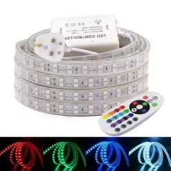 ATOM LED RGB LED Strip 120 LEDs/m 220V IP65 Wireless Bluetooth App Control With Remote -Atom Led rgb led strip 120 ledsm 220v ip65 wireless bluetooth app control with remote 751512