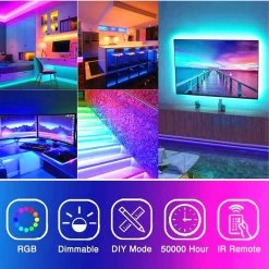 ATOM LED RGB LED Strip 12V 5050 12V IP20 Non Waterproof 300LED 10 Metre Kit -Atom Led rgb led strip 12v 5050 12v ip20 non waterproof 300led 10 metre kit 379646