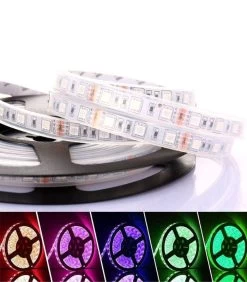 ATOM LED RGB LED Strip 12V 5050 IP67 Waterproof 60LED/m For Outdoor Use 5 Metre Kit -Atom Led rgb led strip 12v 5050 ip67 waterproof 60ledm for outdoor use 5 metre kit 780298