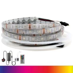 ATOM LED RGB LED Strip 12V IP65 Waterproof 60LED/m 5 Metre Kit -Atom Led rgb led strip 12v ip65 waterproof 60ledm 5 metre kit 697099