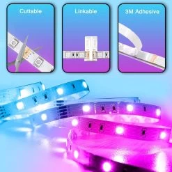 ATOM LED RGB LED Strip 12V IP65 Waterproof 60LED/m 5 Metre Kit -Atom Led rgb led strip 12v ip65 waterproof 60ledm 5 metre kit 795485