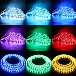 ATOM LED RGB LED Strip 12V IP65 Waterproof 60LED/m 5 Metre Kit -Atom Led rgb led strip 12v ip65 waterproof 60ledm 5 metre kit 925333