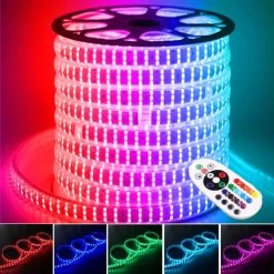 ATOM LED RGB LED Strip 5050 220V 240V 144LEDs/m IP65 Dimmable With Remote