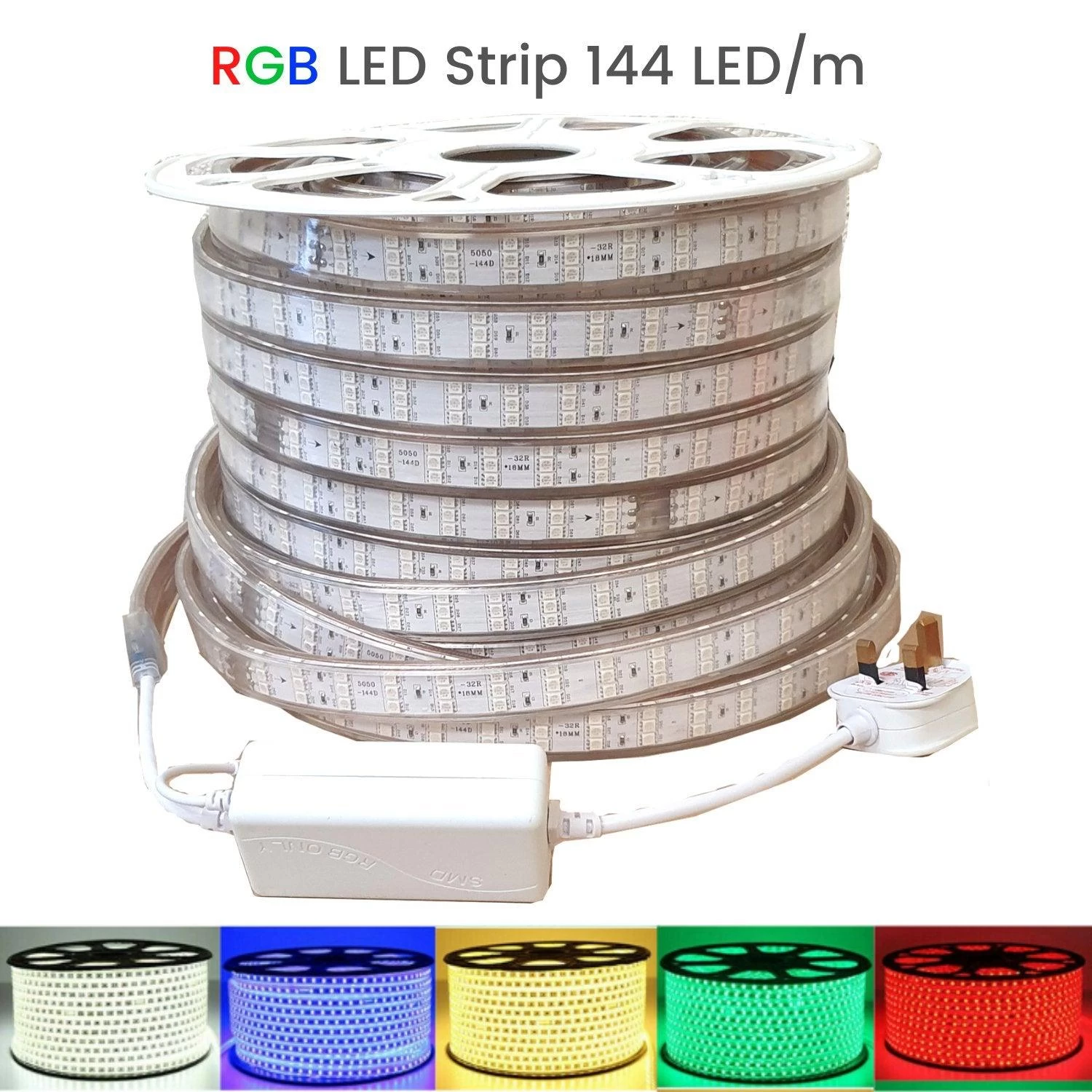 ATOM LED RGB LED Strip 5050 220V 240V 144LEDs/m IP65 Dimmable With Remote 8 ATOM LED RGB LED Strip 5050 220V 240V 144LEDs/m IP65 Dimmable With Remote - Image 6