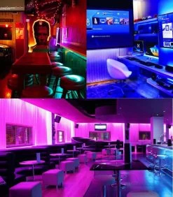 ATOM LED RGB LED Strip Light 220V 240V 120 LEDs/m IP65 Waterproof Full Kit -Atom Led rgb led strip light 220v 240v 120 ledsm ip65 waterproof full kit 631887