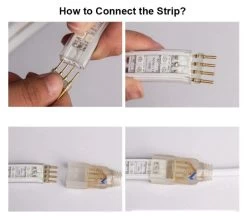 ATOM LED RGB LED Strip Light 220V 240V 120 LEDs/m IP65 Waterproof Full Kit -Atom Led rgb led strip light 220v 240v 120 ledsm ip65 waterproof full kit 740130