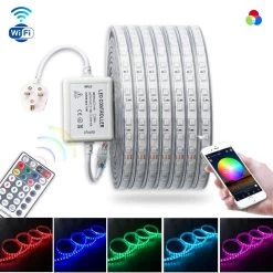 ATOM LED RGB LED Strip Light 220V 240V 60LEDs/m IP65 Waterproof WIFI App Control Work With Google & Alexa