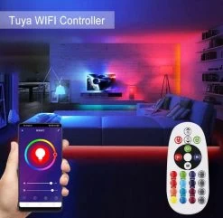 ATOM LED RGB Neon Flex 10x18mm 220V 240V WiFi Tuya APP LED Controller With 24key Remote -Atom Led rgb neon flex 10x18mm 220v 240v wifi tuya app led controller with 24key remote 388766