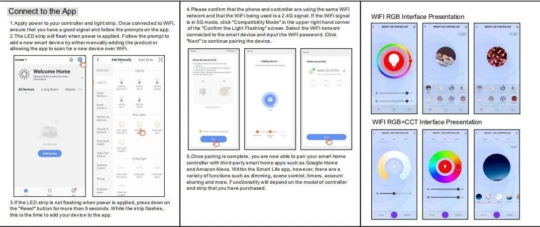 ATOM LED RGB Neon Flex 220V 240V 14x25mm WiFi APP LED Controller Work With Google & Alexa With 24key Remote 8 ATOM LED RGB Neon Flex 220V 240V 14x25mm WiFi APP LED Controller Work With Google & Alexa With 24key Remote - Image 6