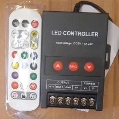 ATOM LED RGB Strip Light & Neon Flex WIFI Controller With Remote DC 5V-24V With Tuya App -Atom Led rgb strip light neon flex wifi controller with remote dc 5v 24v with tuya app 527921